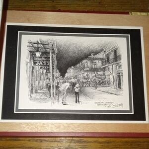 Jazz Street Vgt Postcard - Black and White